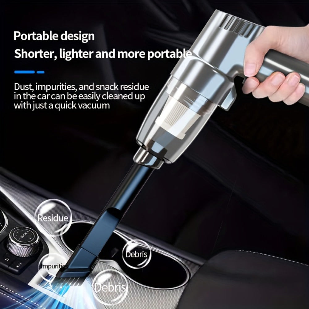 Corded Handheld Car Vacuum Cleaner with 3KPa Source Rating, 3m Power Cord, Brush and Crevice Nozzles in Five Colors