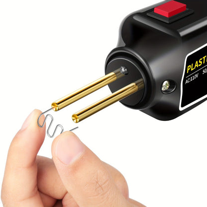 Plastic Welding Repair Kit 100W with 250pcs Staples – Hot Staple Gun Welder for Car Bumper Crack Repair, ABS PP PVC Plastic Fix