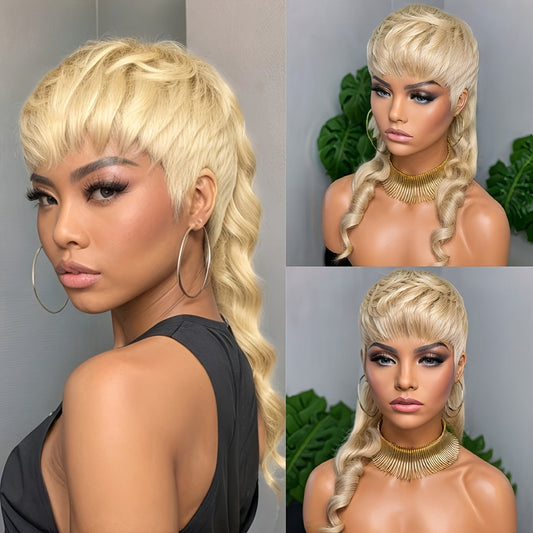 Synthetic Wig Long Deep-Wave Curls, 150% Density with Rose Net Cap in 22- or 24-Inch Lengths