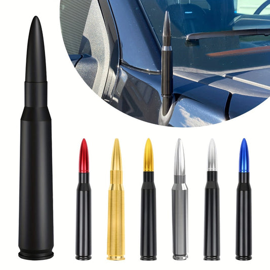 Short Car Antenna 5.3 Inch – Carbon Steel Universal Fit AM FM Signal Booster Stub Antenna Replacement for Cars Trucks SUVs