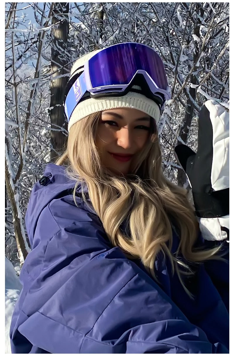 KAPVOE Ski Goggles with Magnet-Attached Interchangeable Lens Interface and Seven K721 Color Codes