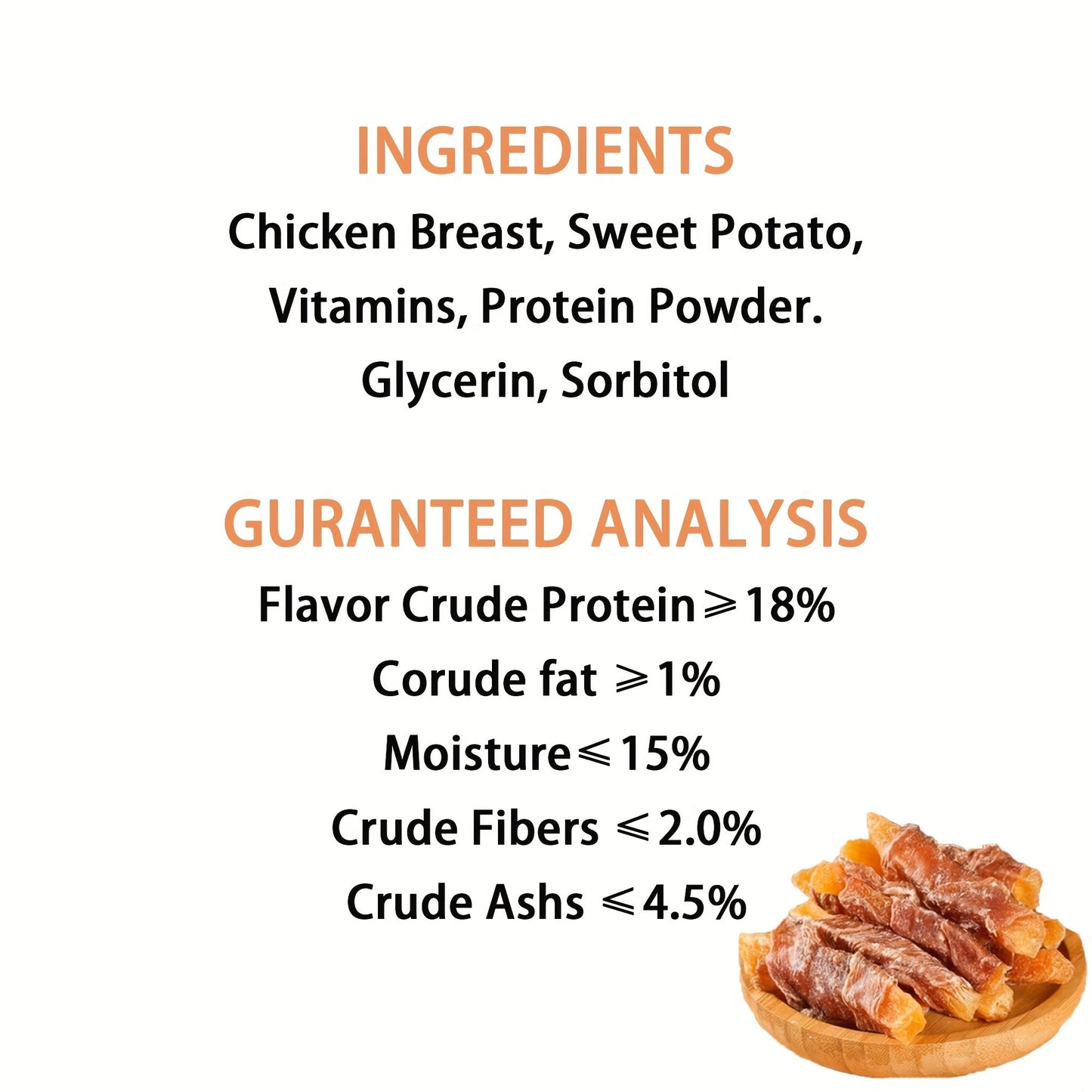 Training Treats, Duck Jerky Dog Treats – Chicken-Wrapped Sweet Potato Sticks, Chewy Long Lasting Chews for Small Medium Large Dogs