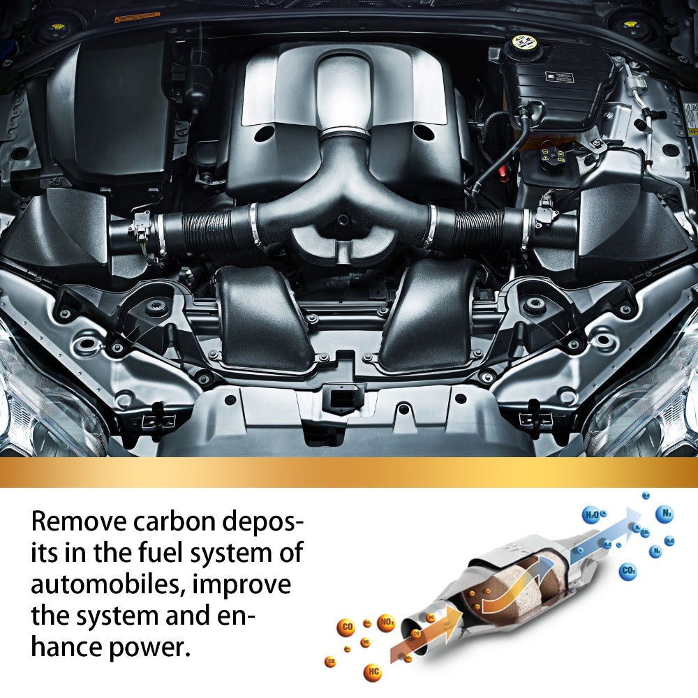 Catalytic Converter Cleaner & Fuel System Treatment 3-Pack – 3-Element Deep Clean Engine Carbon Remover for All Vehicles