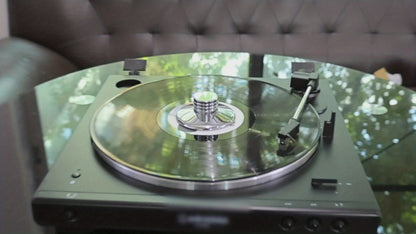 Vinyl Record Weight Stabilizer LP Clamp for Turntables | Metal Disc Stabilizer, Reduces Vibration & Noise, Polished Stainless Steel