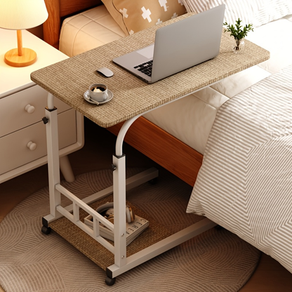 Bedside Table with Wheels Adjustable Height – Multi-Style Nursing Care Table for Elderly & Patients | Single & 3-Tier Rolling Overbed Dining