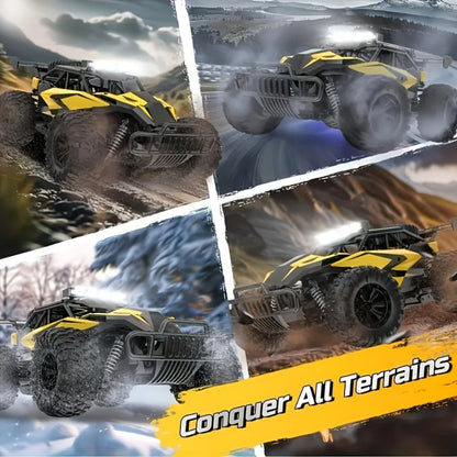 High-Speed RC Buggy 40km/h Alloy Body – 2.4G Remote Control Off-Road Vehicle for Boys Ages 6+, Super Powerful All-Terrain Outdoor Racing