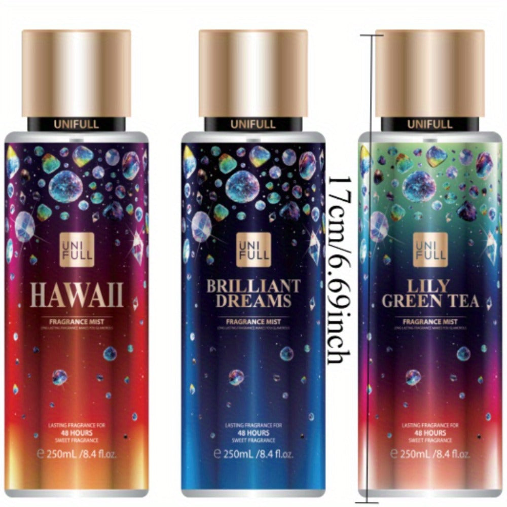 Floral EDP Body & Hair Perfume Mist for Women 8.4 oz Spray, 6 Scents Incantation Desire Temptation Sweet Mi Magic