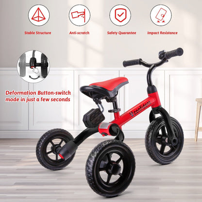 3-in-1 Foldable Toddler Tricycle Balance Bike with Detachable Pedals with the Listed Color, Size or Set Options for Everyday Use