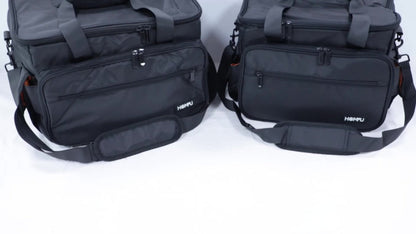DJ Gig Bag with Removable Dividers, Padded Controller Mixer Carrying Case, Modular Interior, Touring Studio Travel Ready