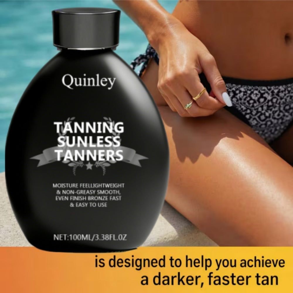 Sunless Self Tanner Lotion 3.38oz – Instant Deep Bronze Glow, Lightweight Non-Greasy Hydrating Self-Tanning Body Lotion