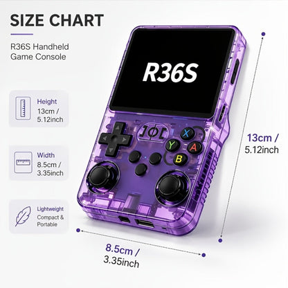 Handheld Game Console with 3.5-Inch IPS Screen, 3000mAh Battery, TF Expansion & HD TV Output