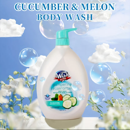 Pump-Bottle Body Wash with Vitamin E Label, Five Scent Options and Single or Two-Piece Packs