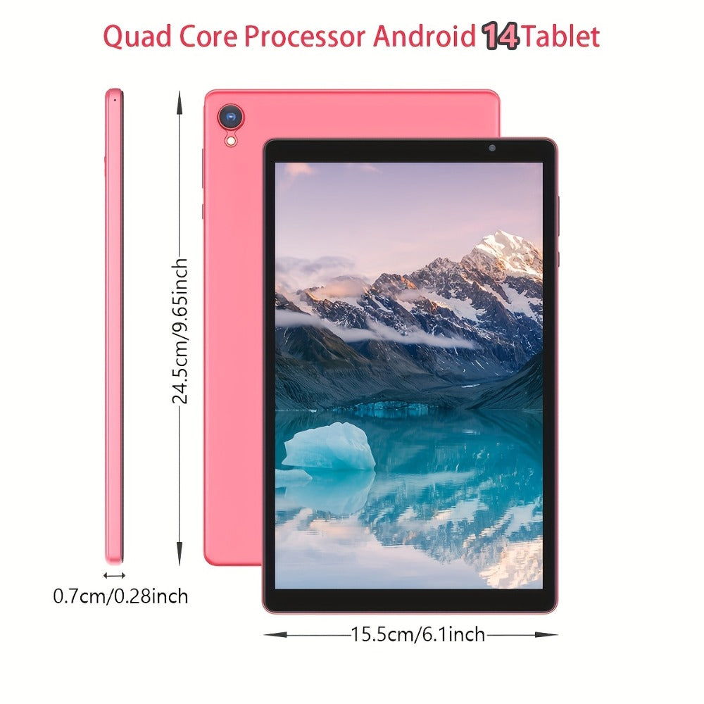 Android Tablet 10-Inch with Android 14, 4GB Total RAM, 32GB Internal Storage, WiFi 6 and 6000mAh Battery