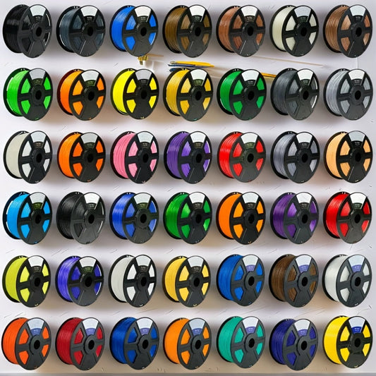 Gradient Rainbow PLA Filament 1.75mm 32 Colors, Shiny Multicolor Fast Color-Changing 250g Spool for FDM 3D Printers