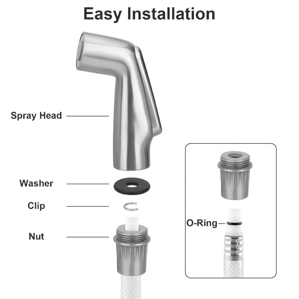Kitchen Sink Side Sprayer Head Universal Replacement, Quick Connect Pull-Out Faucet Nozzle