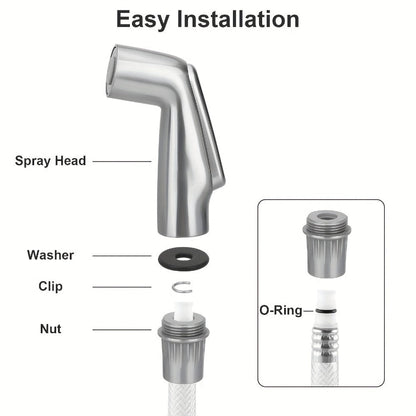 Kitchen Sink Side Sprayer Head Universal Replacement, Quick Connect Pull-Out Faucet Nozzle