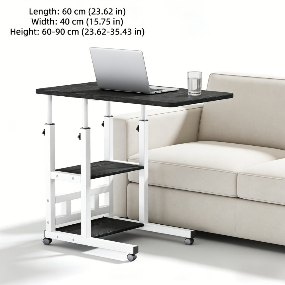 Bedside Table with Wheels Adjustable Height – Multi-Style Nursing Care Table for Elderly & Patients | Single & 3-Tier Rolling Overbed Dining