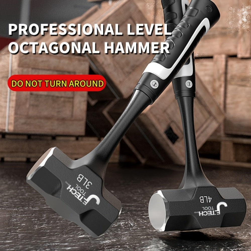 Octagonal Hammer 2/3/, Handle, Professional Masonry & Demolition Sledge Hammer for Stone, Concrete