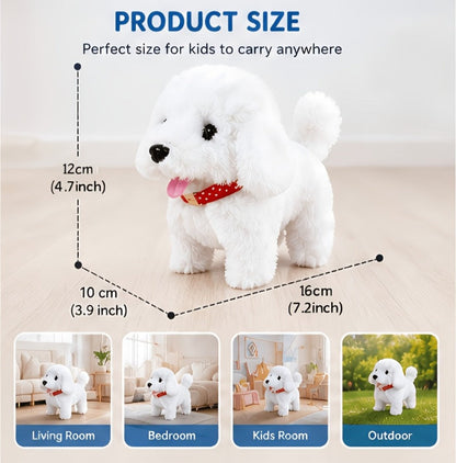 Robot Dog Toy for Kids Interactive Plush Puppy Walks Barks Wags Tail Smart with the Listed Color, Size or Set Options for Everyday Use