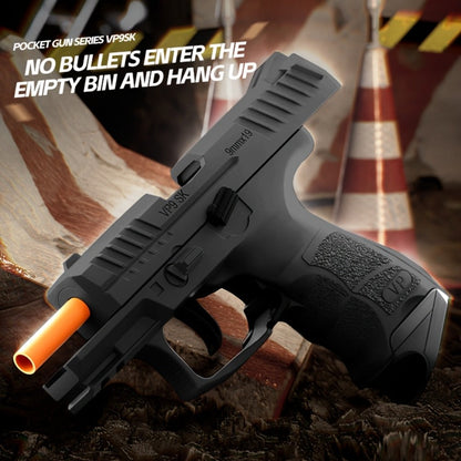 VP9 Bullet Toy Gun Pistol with Shell Ejecting System, Upgraded Semi-Auto Foam Blaster for Boys, Outdoor Shooting Game