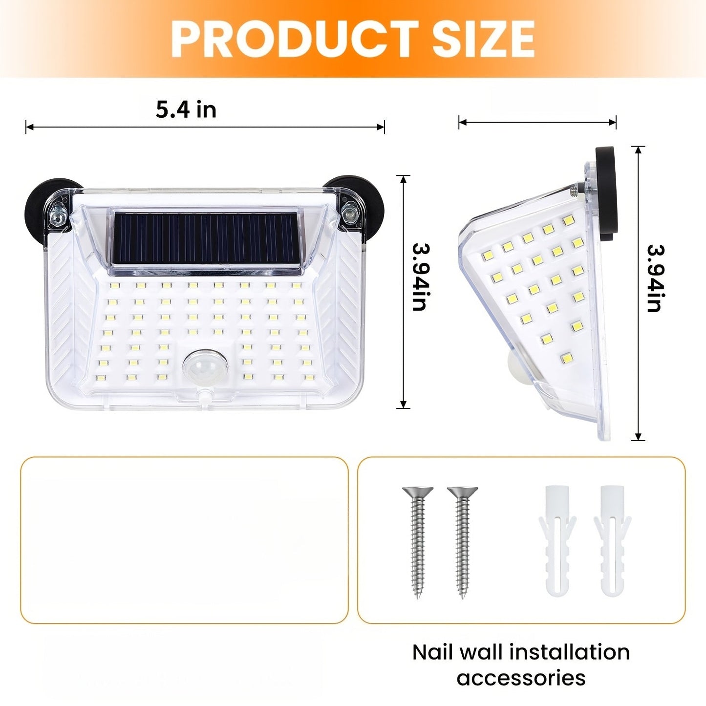 Magnetic RV Solar Motion Light 800LM – 90 LED, 270° Sensor, 3 Modes, IP65 Waterproof, for RV Awning, Camper