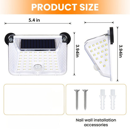 Magnetic RV Solar Motion Light 800LM – 90 LED, 270° Sensor, 3 Modes, IP65 Waterproof, for RV Awning, Camper