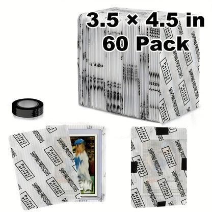 Trading Card Shipping Protectors 60/120/510 Count 3.5x4.5 Inch – Premium Rigid Plastic Card Mailer Inserts for Sports Cards