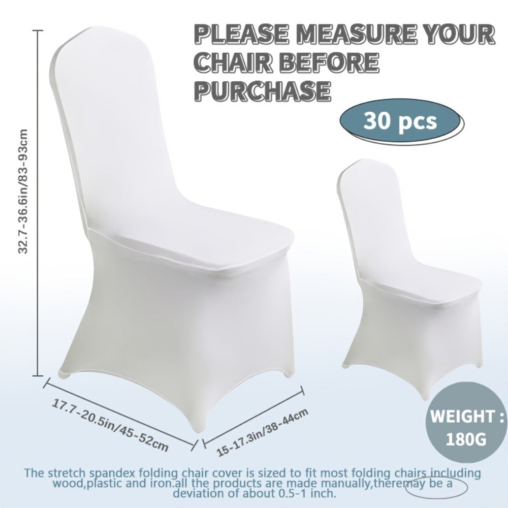 Spandex Chair Covers Bulk, Elastic Stretch Universal Fit Banquet Chair Protectors, Wedding Chair Covers for Weddings