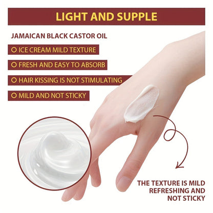 Jamaican Black Castor Oil Hair Milk for Women & Men - Revitalizing Formula, Natural Volume & Smoothness
