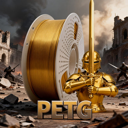 3D Printer Filament PETG 1.75mm 1kg Open-Rim Spool with Nine Solid, Metallic and Transparent Options