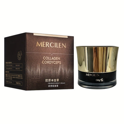 Face Cream Cordyceps Collagen 50g Formula with Squalane, Glycerin and Alcohol-Free Bottle Format
