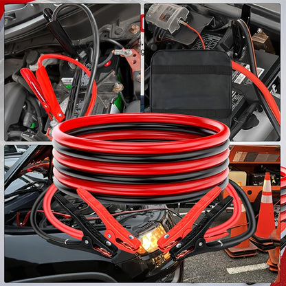 Heavy Duty Jumper Cables 600A CCA – Thickened Booster Cables with Carrying Bag for Pickup Truck, RV, Van & SUV