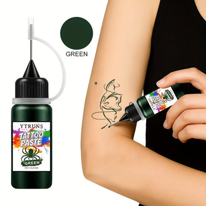 Liquid Body Paint Temporary Tattoo Ink – 7 Vibrant Colors, Fast-Drying Waterproof Formula, Plant-Based Squalane, Skin-Safe for Festivals