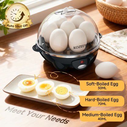 Electric Egg Boiler & Cooker with Auto Shut-Off, Single & Double Layer, Multi-Function for Hard Boiled