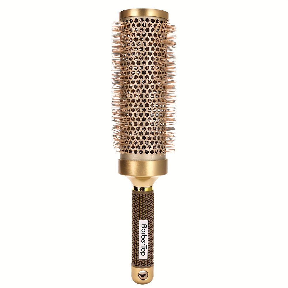 Round Hair Brush Nano Ceramic Ion, Heat Resistant Blowout Styling Roller Comb for Voluminous Bangs