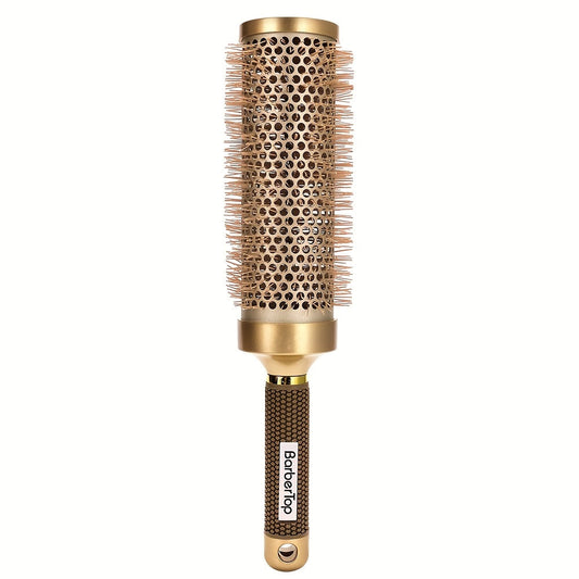 Round Hair Brush Nano Ceramic Ion, Heat Resistant Blowout Styling Roller Comb for Voluminous Bangs