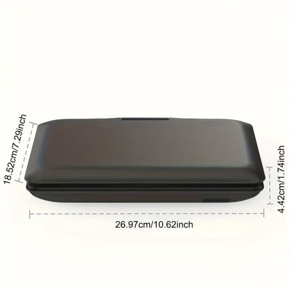 9.5-Inch Portable DVD Player with 270° Swivel Screen, Dual Speakers and Black or Blue Finish