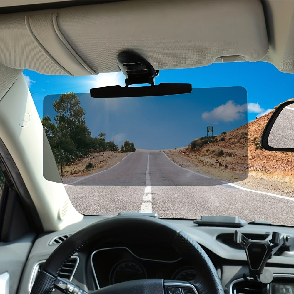 Car Visor Extender Polarized UV400 Anti-Glare | Clip-On Adjustable Sun Visor Extension, Blocks Blinding Sun & Headlight Glare