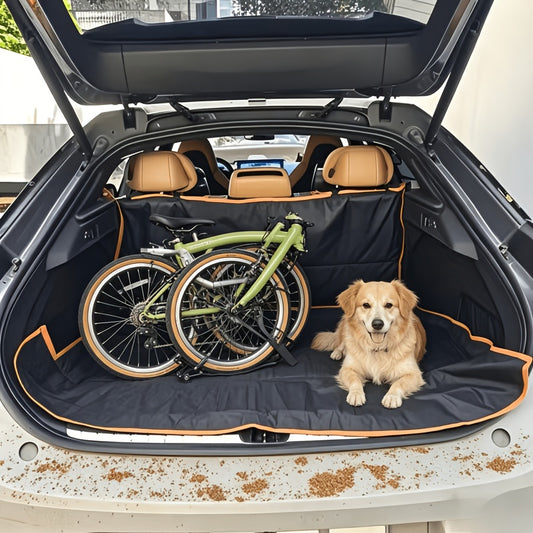 Dog Car Trunk Mat for SUV – 100% Waterproof Oxford Fabric Pet Seat Cover, Fully Enclosed Dirt-Resistant Wear-Resistant Protective Pad