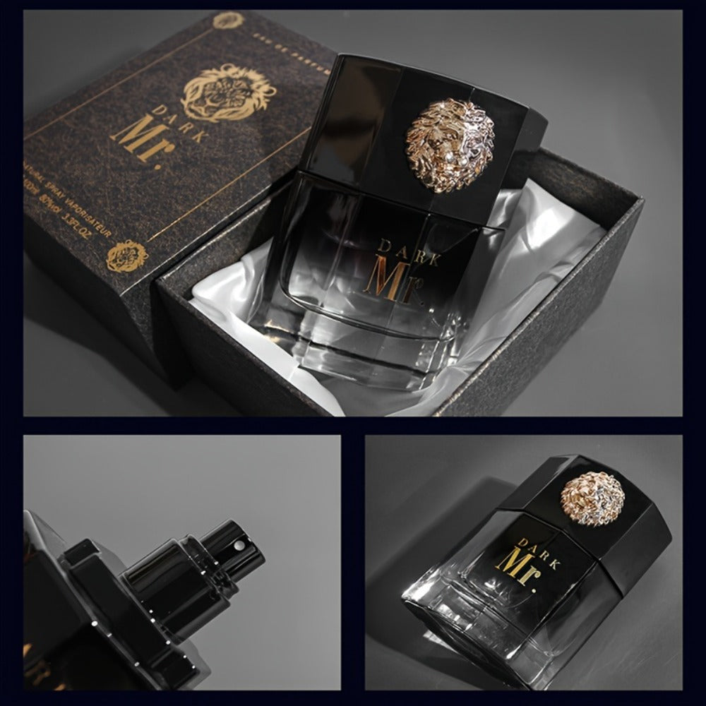 Men's Cologne Spray, Mr. Blue Lion Masculine EDT, Fresh Woody Scent for Sports Business Romance, Elegant Gift for Him
