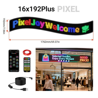 Bendable LED Display Screen App & Remote Control - Ultra-Thin 2mm Flexible LED Matrix Panel for an Everyday Personal Care Routine