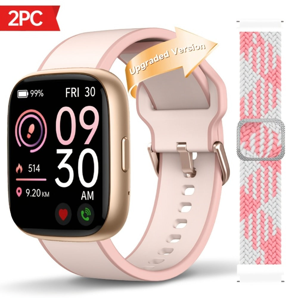 Smartwatch Alexa Built-in 1.83" HD – Wireless Calling, 100+ Sport Modes, Heart Rate, SpO2 and Sleep Readouts, Optional Woven