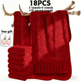 18pcs Bright Red Color
