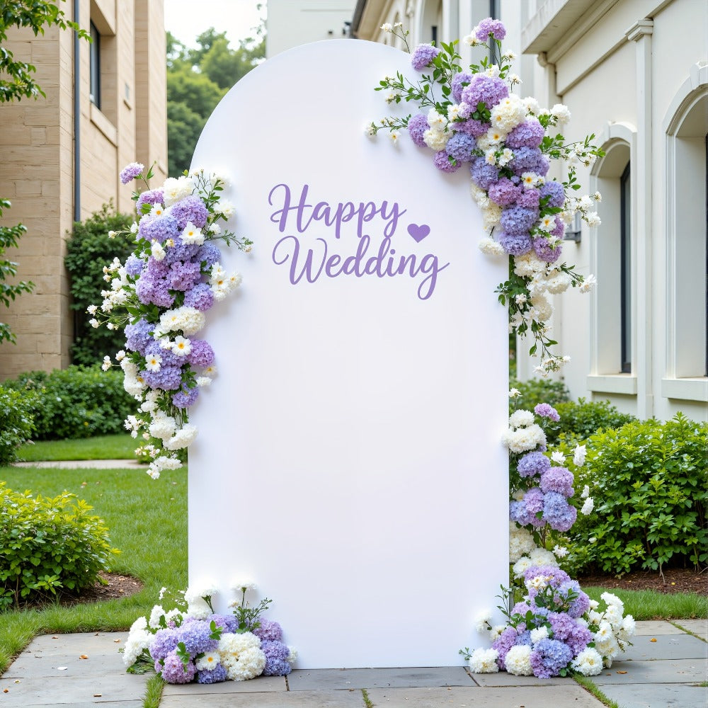 Six-Foot Fitted Arch Photography Backdrop Cover in Navy Blue or Royal Blue for Compatible Frames