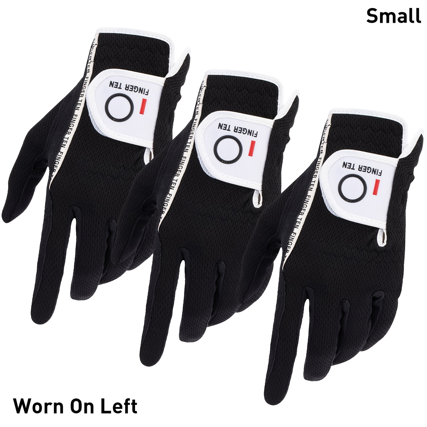 Wet Weather Golf Gloves Rain Grip 3-Pack for Men | Breathable Water-Resistant Golf Gloves for Left & Right Hand