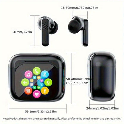 144-Language-Labeled Translation Earbuds with Wireless 5.4 Marking, Touch-Display Case and Two Colors