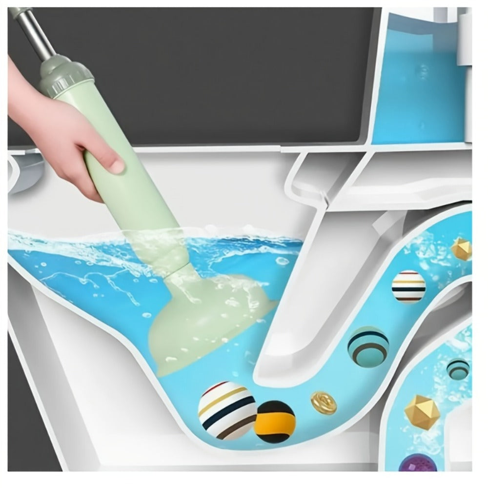 Flexible High-Pressure Drain Pipe Clog Remover – Manual Toilet Plunger & Pipe Dredging Tool