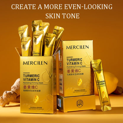 Turmeric Tear Off Facial Mask 20pcs - Deep Gel Face Mask, & Radiance Boosting, Non-Sticky Peel Off Mask for Daily Skin Care