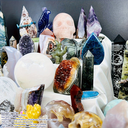 Bohemian Luxury Crystal Collector Box Gift Set - Romantic Home Decor & Holiday Gift for Parents, Friends