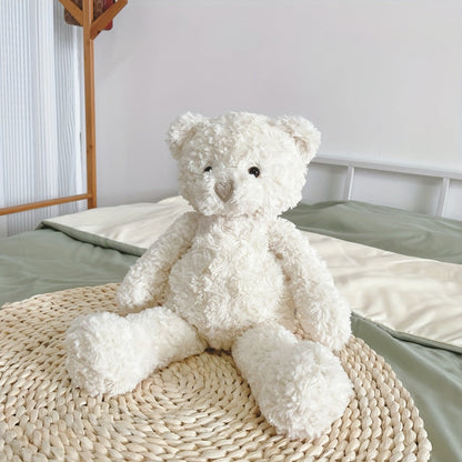 Stuffed Animal White Teddy Bear with Loving Heart Detail, Kawaii Theme and One product details Style